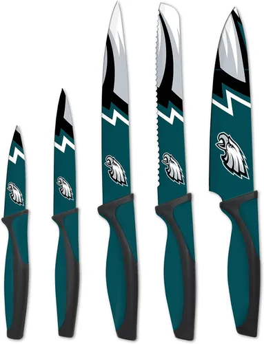Vista 25 de The Sports Vault NFL Chicago Bears - Juego de cuchillos de cocina (5 piezas)