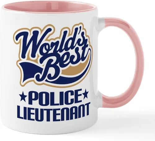 Vista 72 de CafePress Taza de café de cerámica de 11 oz (11.0 fl oz) de Police Mom
