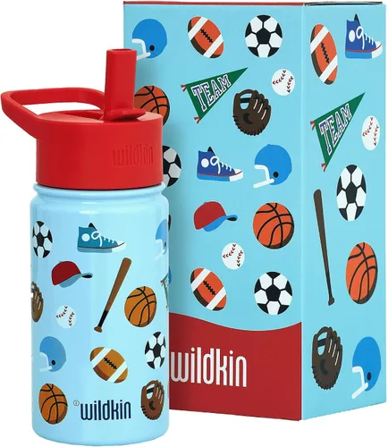 Vista 14 de Wildkin Kids - Botella de agua de acero inoxidable de 14 onzas para niños – Sin BPA, a prueba de fugas, aislada, fácil de limpiar - Ballerina