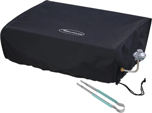 Vista 7 de Cubierta para parrilla Blackstone de 17 pulgadas de alta resistencia, tela Oxford 600D impermeable, cubierta protectora impermeable compatible