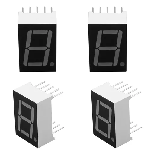 Vista 7 de Othmro 5pcs ánodo común pantalla LED tubo digital 3 bits 7 segmento negro 11pin con una buena salida de luz uniforme