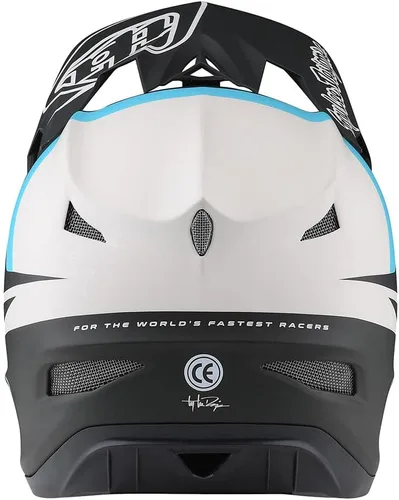 Vista 3 de Troy Lee Designs Adulto Downhill Bicicleta de montaña BMX Casco de fibra D3 Anarchy de cara completa