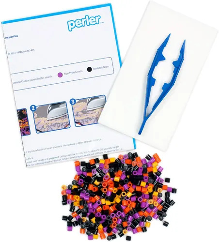 Vista 3 de Perler Tyrannosaurus Rex Pattern Bag Beads Kit, 3500pcs, Dino