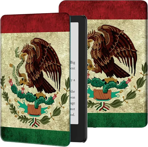 Vista 25 de Rossy Funda para Kindle de 10ª generación 2019, delgada, de piel sintética, ajustable, con encendido y apagado automático para Kindle de 10ª