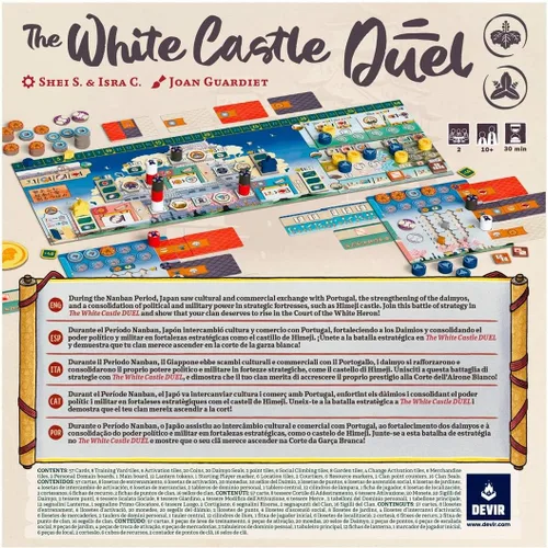 Vista 3 de Devir - The White Castle: Duel, juego de mesa de estrategia independiente para 2 jugadores, nueva mecánica en el universo del castillo blanco El