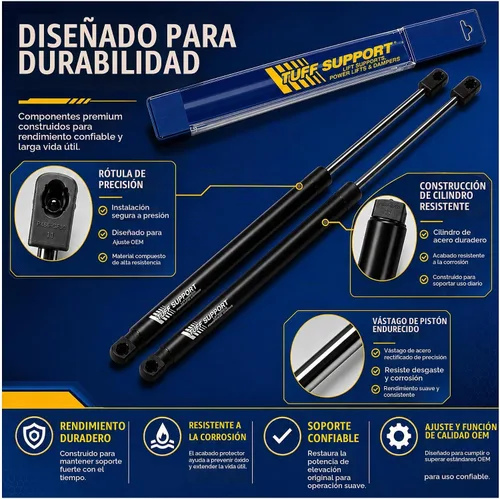 Vista 5 de Tuff Support 1 pieza (derecha) soporte de elevación de la puerta trasera 2014 a 2015 Jeep Grand Cherokee con elevación eléctrica