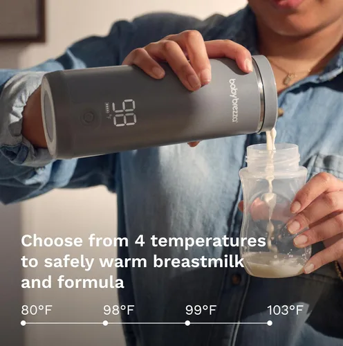 Vista 4 de Baby Brezza Calentador portátil – Calentamiento de biberones 3 veces más rápido – Leche materna de viaje y calentador de fórmula – Seguro