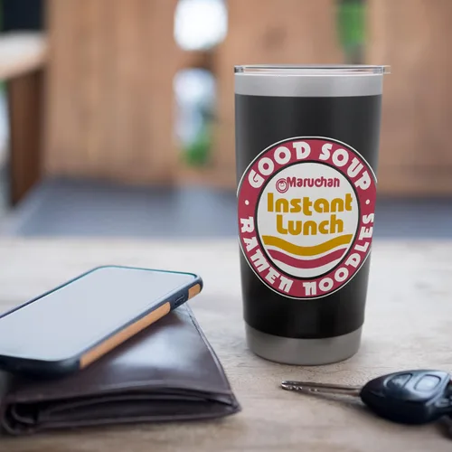 Vista 7 de Maruchan Good Soup Ramen Noodles Logo Vaso aislado de acero inoxidable