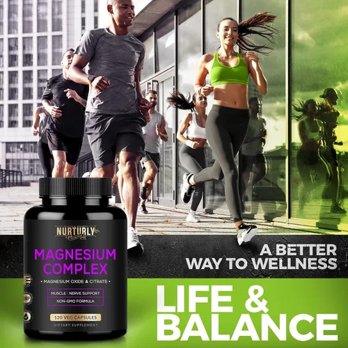 Vista 7 de Suplemento complejo de citrato y óxido de magnesio de 500 mg – Alta absorción máxima fuerza – Ayuda a apoyar la densidad ósea y fuerza, músculos