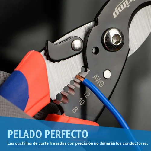 Vista 4 de iCrimp Pelacables 2 en 1 AWG 8-14 y cortador de cables AWG 4-14