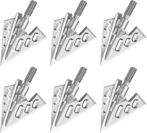 Vista 14 de Hunting Broadheads with 3 Fixed Blade 100 Grain Screw-in Archery Broadheads Compatible with Crossbows,Recurve and Compound Bows