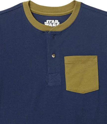 Vista 3 de Tienda Essentials Disney Marvel Star Wars - Camisetas Henley de manga corta para niños y niños pequeños, paquete de 2