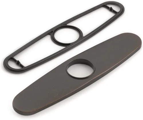 Vista 5 de Moen 141002 - Placa de cubierta para grifo de cocina para instalación de 3 agujeros, cromada
