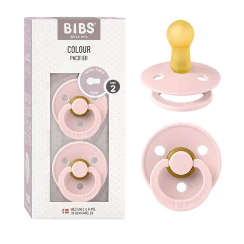 Vista 113 de BIBS - Paquete de 2 chupetes para bebés, goma natural libre de bisfenol A (BPA), hechos en Dinamarca, para niños de 0-6 meses, azul pastel