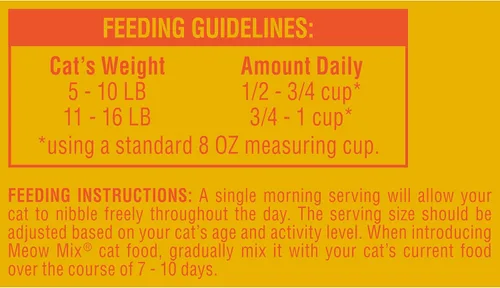 Vista 4 de Meow Mix Bolsa de comida seca para gatos Indoor Health, 6.3 libras (paquete de 4)