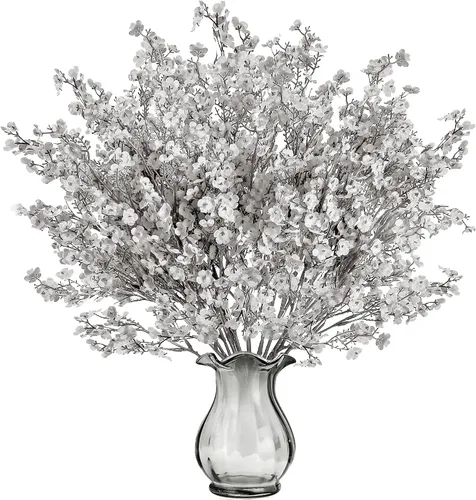 Vista 16 de Sggvecsy - 6 piezas de flores artificiales de aliento de bebé, ramos de gypsophila artificiales a granel, flores de seda sintéticas de tacto real