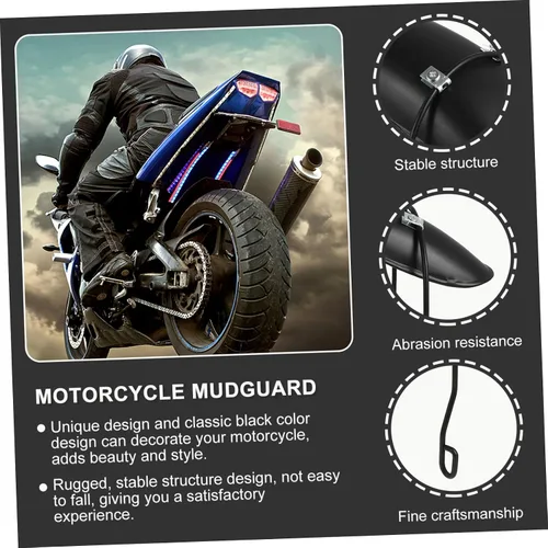 Vista 7 de Protector de lodo para motocicleta, protector de neumáticos de motocicleta, guardabarros para motocicleta, carenado delantero, protector de barro