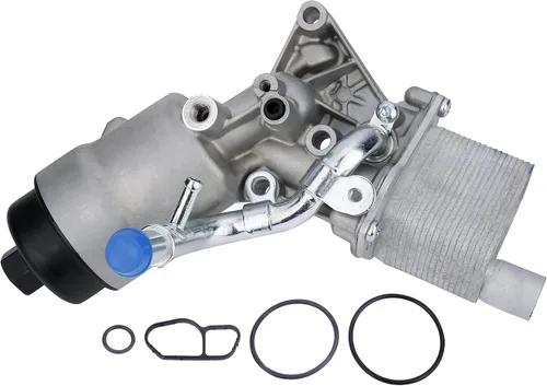 Vista 9 de Kit de carcasa del filtro del enfriador de aceite del motor con juntas, tapa y sellos. Reemplaza 55566784, 88179-91400 - Compatible con vehículos