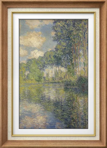 Vista 12 de MUDECOR Claude Monet - Arte artístico enmarcado prémium para pared, camino a través del maíz en Pourville, ilustraciones históricas culturales