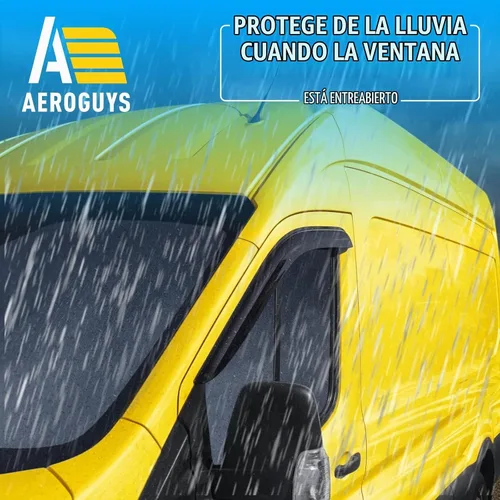 Vista 2 de Deflectores de ventana extra duraderos con cinta adhesiva para viseras de lluvia, protectores solares, ventilación para parabrisas, accesorios Para