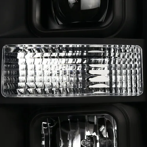 Vista 7 de SPEC-D TUNING Faros Proyectores Negros con Barra LED Compatibles con Ford F-250, F-350, F-450, F-550 Super Duty 2008-2010, Juego de Faros Izquierdo