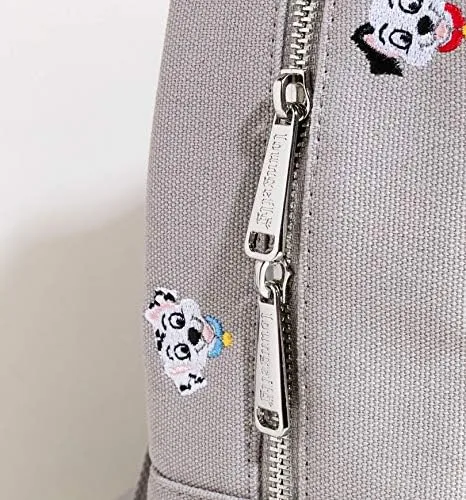 Vista 4 de Loungefly x Disney 101 - Mochila de lona bordada