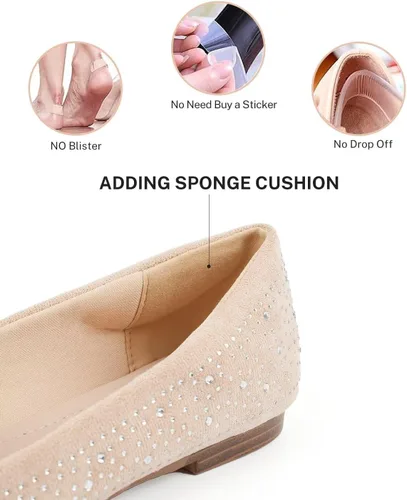 Vista 3 de MUSSHOE Zapatos bajos cómodos sin cordones para mujer