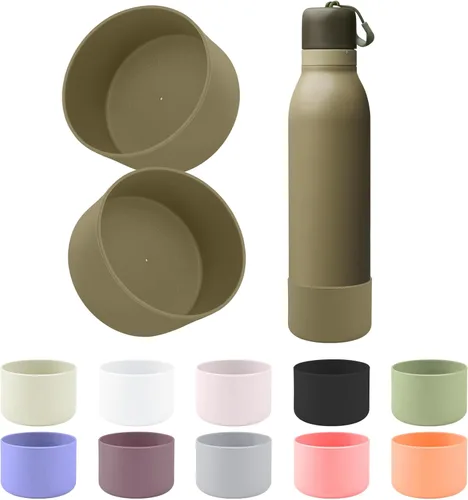 Vista 16 de 2 botas de silicona compatibles con Owala FreeSip Twist de 24 onzas Brisa helada