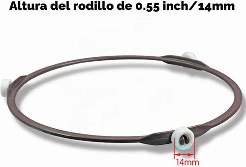 Vista 3 de Anillo giratorio de microondas de 7 pulgadas, anillo de rodillo de microondas, soporte para bandeja de placa de vidrio, anillo interior de repuesto