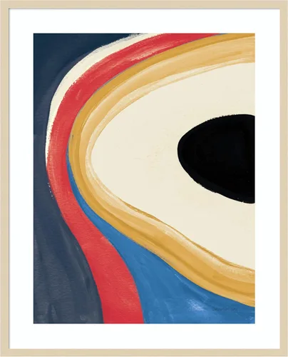 Vista 7 de Amanti Art Framed Wall Art Print 21x17 In the Groove II Retro by Danhui Nai, Abstract Wall Art, Modern Contemporary Decor, Small Poster Painting