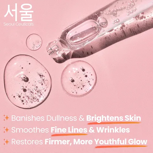 Vista 6 de SeoulCeuticals Korean Skin Care - Suero de mucina de caracol 97.5% - K Beauty Skincare Anti Arrugas Cica Night Serum Ácido Hialurónico para la cara
