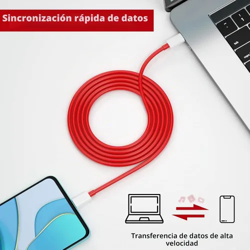 Vista 7 de Jelanry Paquete de 2 cables USB C a USB C de 6.6 pies para OnePlus 10T 9 9Pro 8T 65W Warp Charge Cable de carga súper rápida para Samsung S26 S25