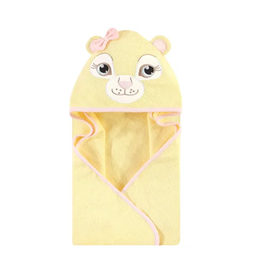 Vista 5 de Hudson Baby Toalla con capucha unisex de algodón con cara de animal para bebé, cocodrilo, talla única