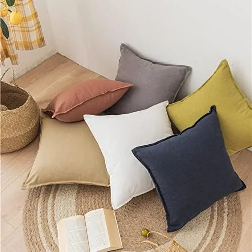 Vista 3 de Fundas de almohada a juego de 17.7 x 17.7 in, paquete de 1 funda de cojín cuadrada sin núcleo con cremallera invisible