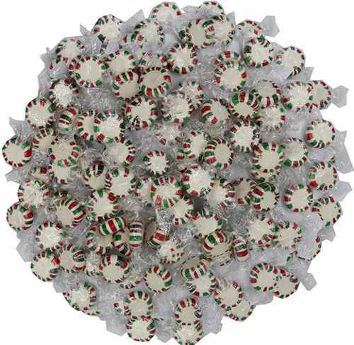 Vista 4 de Caramelo duro original de menta Starlight envuelto individualmente (1 libra, caramelo de mantequilla)