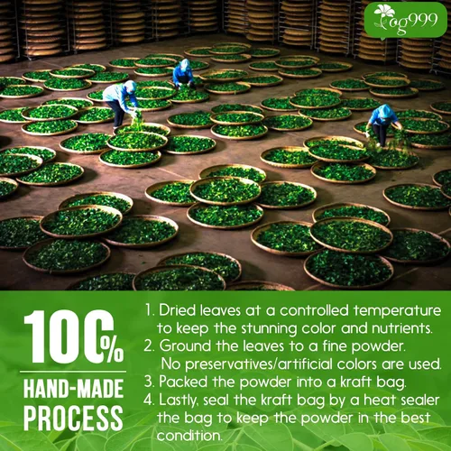 Vista 6 de TOG999, Polvo de hoja de moringa prémium de 16 onzas, 100% natural y puro de hojas de moringa, sin aditivos, sin gluten, sin azúcar, vegano