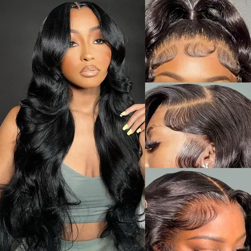 Vista 23 de Pelucas de cabello humano de 28 pulgadas con encaje frontal de color marrón rojizo de 5 x 5, pelucas de cierre de encaje HD para mujeres negras