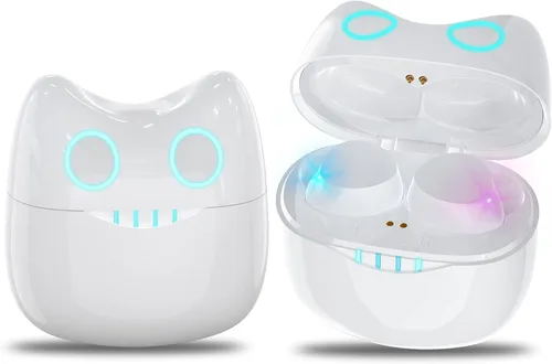 Vista 8 de Auriculares Bluetooth rosa inalámbricos para niños, 36 horas de reproducción, IPX5, impermeable, reducción de ruido, auriculares inalámbricos