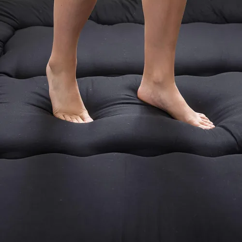 Vista 6 de MAXYOYO Colchón Japonés de Suelo Futón Colchón, Tapete de Tatami Engrosado de 4", Almohadilla para Dormir Plegable Enrollable para Niños y Niñas