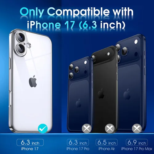 Vista 793 de Supdeal Funda cristalina transparente para iPhone 11, [No se amarillea] [Protección de la cámara] [Probado contra caídas de grado militar] Funda