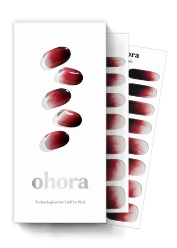Vista 34 de ohora Tiras de uñas de gel semicuradas Rojo, Sólido N Addict N Adicto
