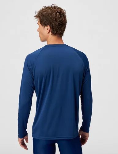 Vista 3 de Nike Essential Long Sleeve Hydroguard Swim Shirt UPF40+ Rash Guard
