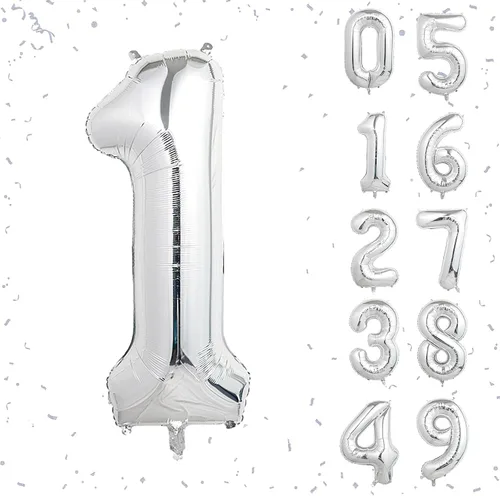 Vista 49 de Globo azul con el número 0, 40 pulgadas, Mylar premium, reutilizable, para decoración de fiesta de cumpleaños