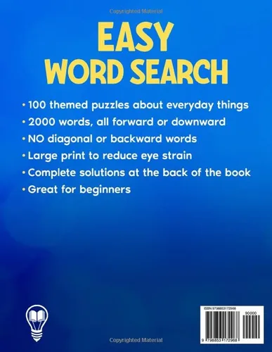 Vista 2 de EASY WORD SEARCH LARGE PRINT, Themed Puzzle Book for Adults, Seniors & Teens - ALL Words Forward