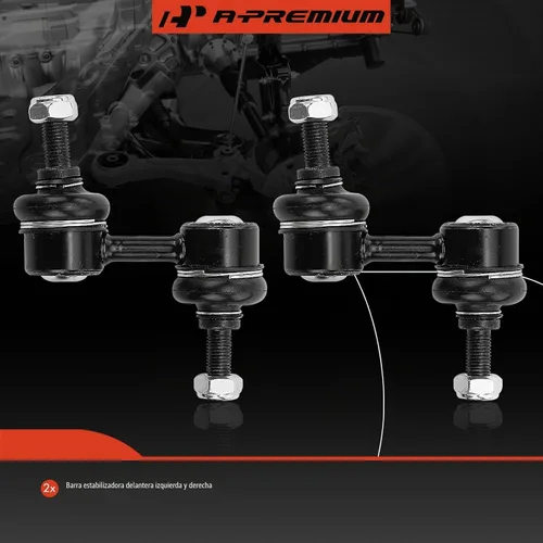 Vista 3 de A-Premium - Barra estabilizadora de enlace de barra estabilizadora delantera, conducción suave Compatible with Subaru Outback 05-09, Forester