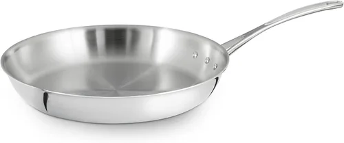 Vista 6 de Calphalon sartén para omelette de acero inoxidable con triple remache, de 8 pulgadas, Sartenes para omelette, 8" (20 cm)