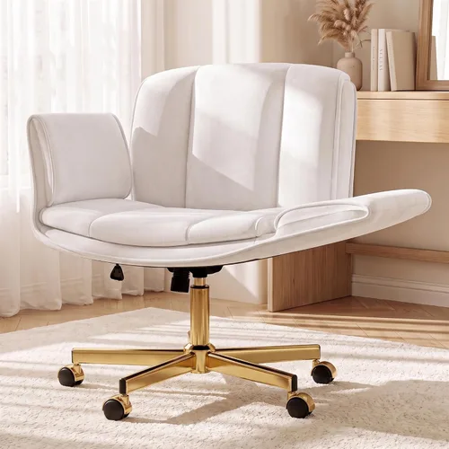 Vista 12 de Silla de oficina Criss Cross, reposabrazos y ruedas ajustables Negro