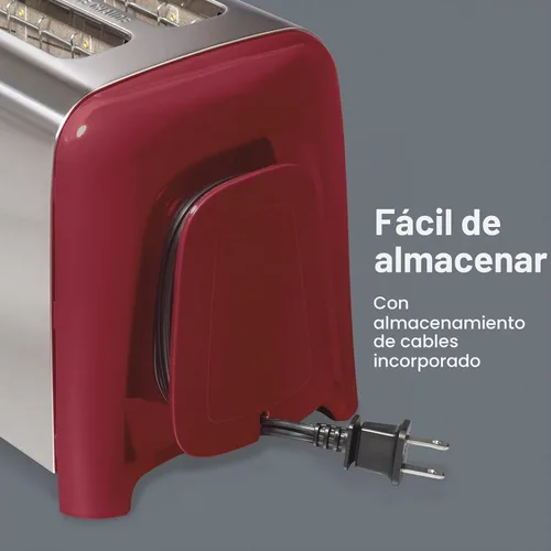 Vista 7 de Tostadora Hamilton Beach de ranura extraancha con selector de intensidad de tostado, apagado automático, botón de cancelación y función de expulsión