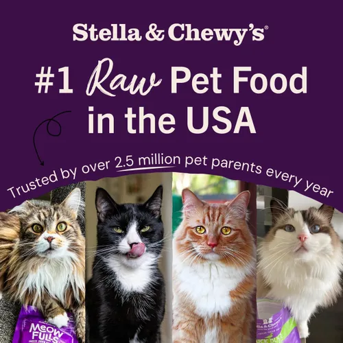 Vista 8 de Stella & Chewy's Bocados de Cena Crudos Liofilizados para Gatos – Receta de conejo premium con 98% de carne y órganos de origen responsable
