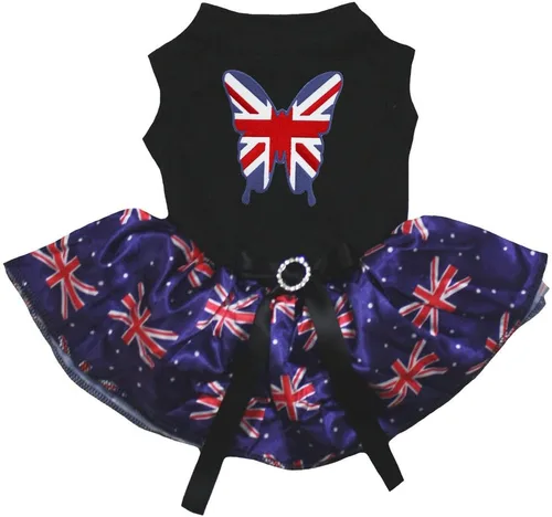 Vista 8 de petitebella cachorro perro ropa nacional corazón tema mascota vestido, XS, Australia